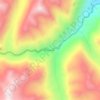 Carte topographique Muchac, altitude, relief