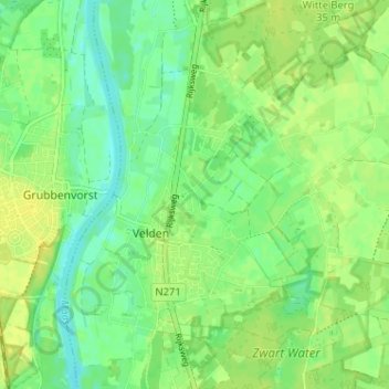 Carte topographique Vilgert, altitude, relief