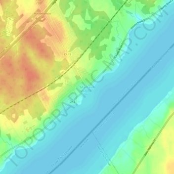 Carte topographique Maitland, altitude, relief