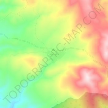 Carte topographique Akoluk, altitude, relief