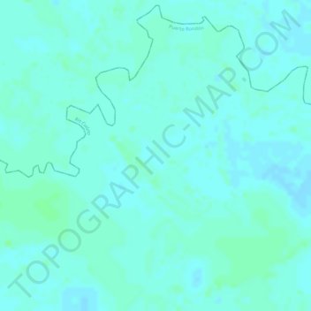 Carte topographique El Rincon, altitude, relief