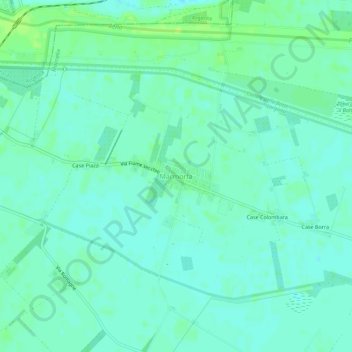 Carte topographique Marmorta, altitude, relief