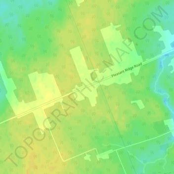 Carte topographique Pleasant Ridge, altitude, relief