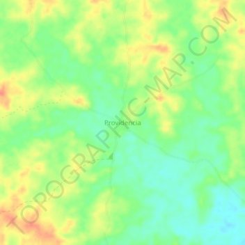 Carte topographique Providencia, altitude, relief