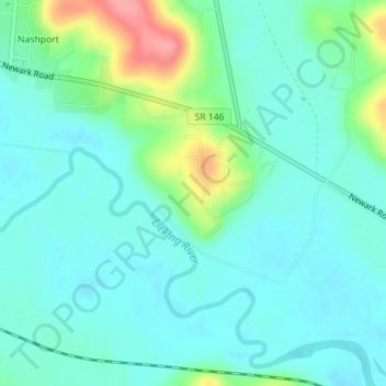 Carte topographique Dillon State Park, altitude, relief