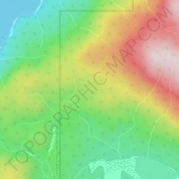Carte topographique Nechako Plateau, altitude, relief