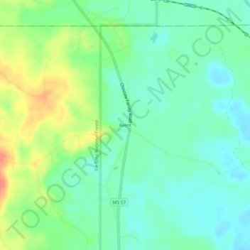 Carte topographique Avent, altitude, relief