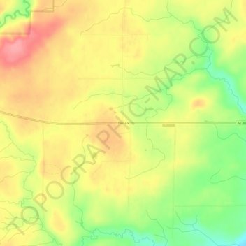 Carte topographique Nisula, altitude, relief