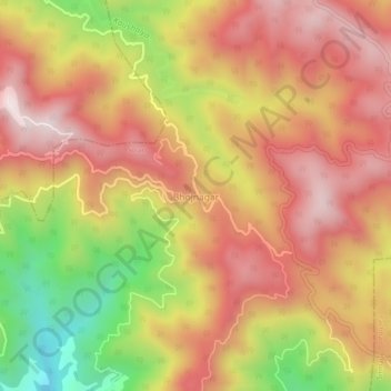 Carte topographique Bhojnagar, altitude, relief