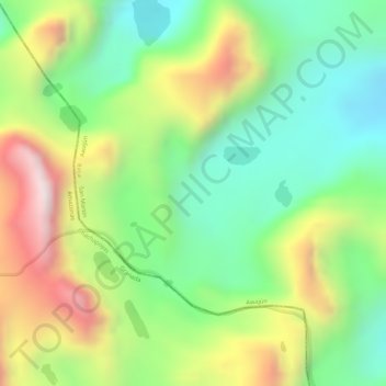 Carte topographique Jacinto, altitude, relief