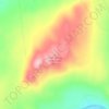 Carte topographique Cold Spring Mountain, altitude, relief