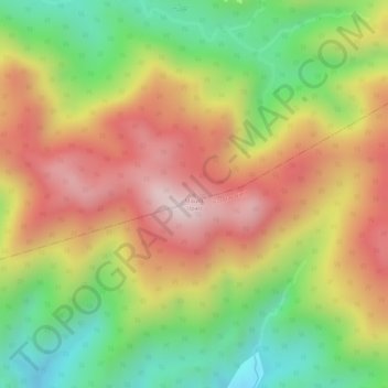 Carte topographique Mount Upao, altitude, relief