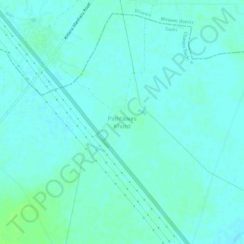 Carte topographique Paintawas Khurd, altitude, relief