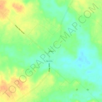 Carte topographique Union, altitude, relief