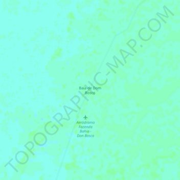 Carte topographique Baía de Dom Bosco, altitude, relief