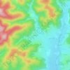 Carte topographique Montcelin, altitude, relief