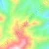 Carte topographique Buntu Tondok, altitude, relief