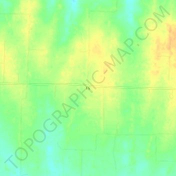 Carte topographique Ely, altitude, relief