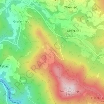 Carte topographique Frath, altitude, relief