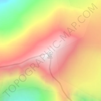 Carte topographique Mount Bona, altitude, relief