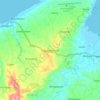 Carte topographique Laguindingan, altitude, relief