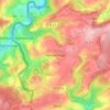 Carte topographique Wolwelange, altitude, relief