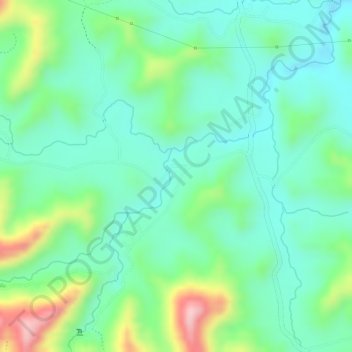 Carte topographique Burrinho, altitude, relief