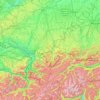 Carte topographique Allgäu, altitude, relief