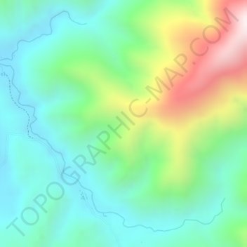 Carte topographique Banggaiba, altitude, relief