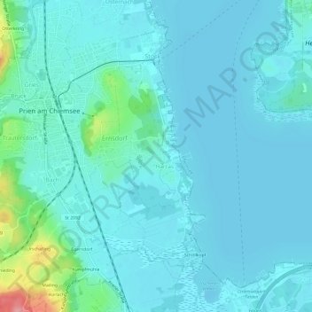 Carte topographique Harras, altitude, relief