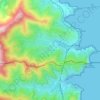 Carte topographique Mas Tounet, altitude, relief