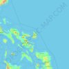 Carte topographique Catanduanes, altitude, relief