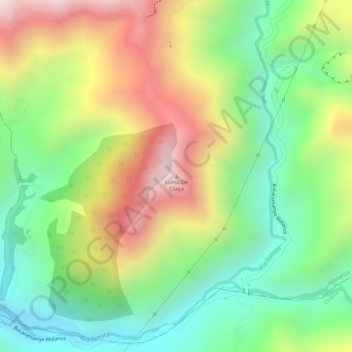 Carte topographique Loma De Ciaga, altitude, relief