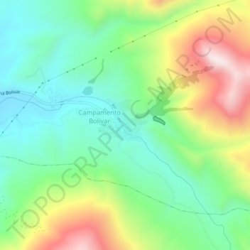 Carte topographique Antequera, altitude, relief
