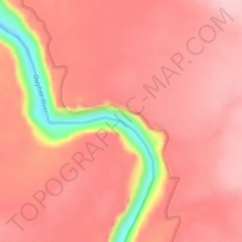 Carte topographique Upset, altitude, relief