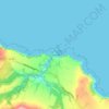 Carte topographique Staithes, altitude, relief