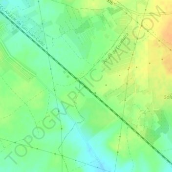 Carte topographique Montelirio, altitude, relief