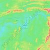 Carte topographique Ndjolé, altitude, relief