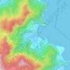 Carte topographique Turunç, altitude, relief