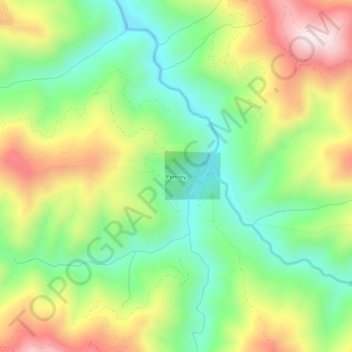 Carte topographique Penney, altitude, relief