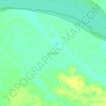 Carte topographique Mundial, altitude, relief