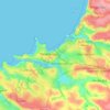 Carte topographique Newquay, altitude, relief