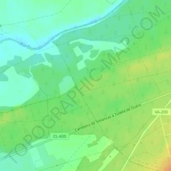 Carte topographique Santinos, altitude, relief