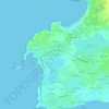 Carte topographique Pouloupry, altitude, relief