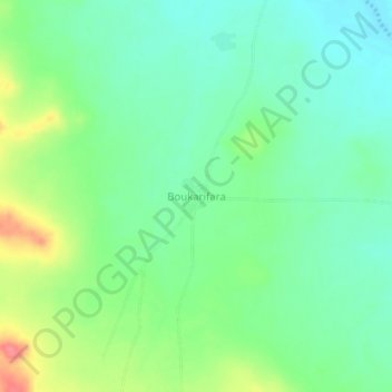 Carte topographique Boukarifara, altitude, relief