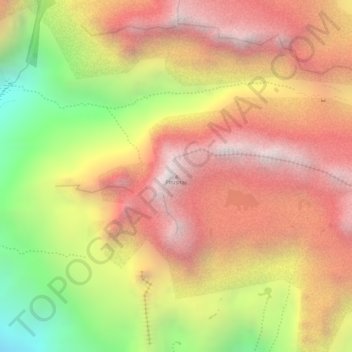 Carte topographique Pitusiray, altitude, relief