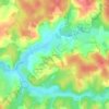 Carte topographique Teignac, altitude, relief