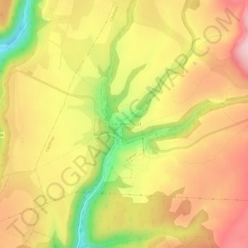 Carte topographique Băile Homorod, altitude, relief