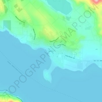 Carte topographique Manson, altitude, relief