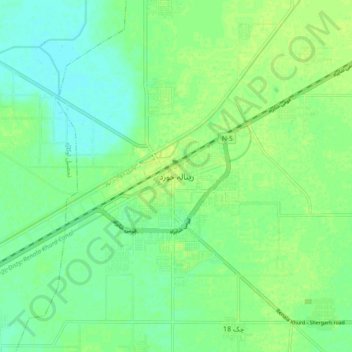Carte topographique Renala Khurd, altitude, relief